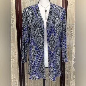 CHICO’S TRAVELERS COLLECTION OPEN FRONT CARDIGAN - SZ 1 (M-8)